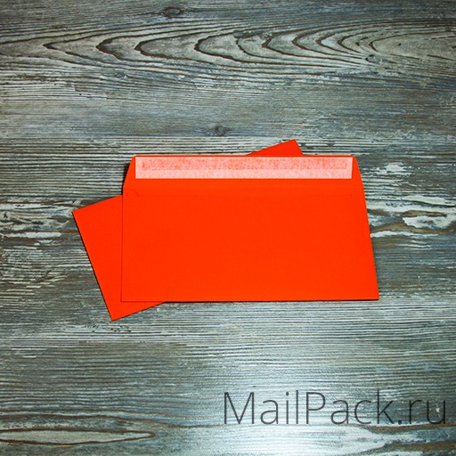 Оранжевый конверт С65 114×229 мм