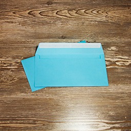 Голубой конверт С65 114×229 мм