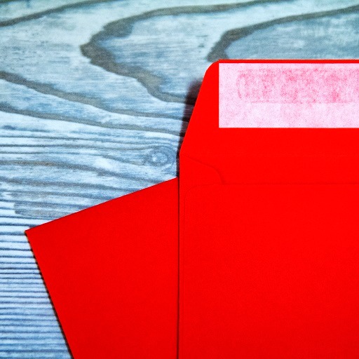 Красный конверт С6 114×162 мм