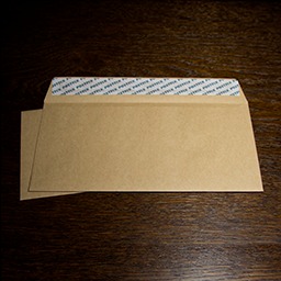 Крафтовый евро-конверт E65 110×220 мм