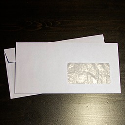 Евро-конверт с термо-окном 110×220 мм
